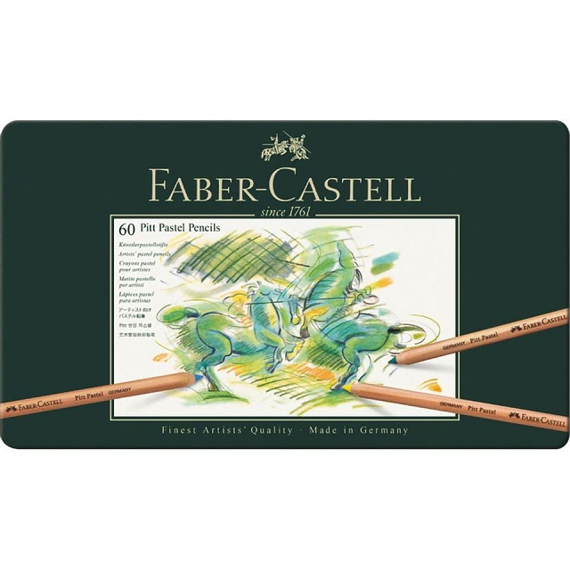 Faber-Castell Pitt Pastelpotloden - metalen etui - 60 stuks